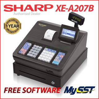 Sharp Cash Register Machine Mesin Cashier Machine Electronic Cash Register XE-A207 / XE-A217 / XE-A307 / XE-A207BK