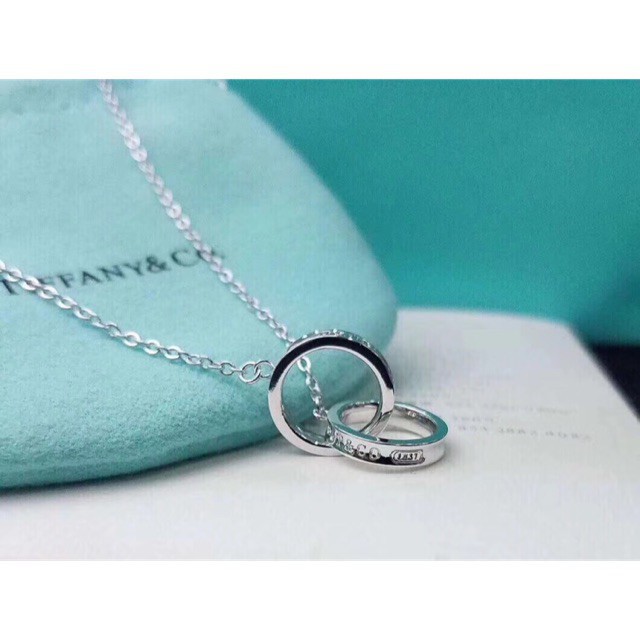 tiffany and co double ring necklace
