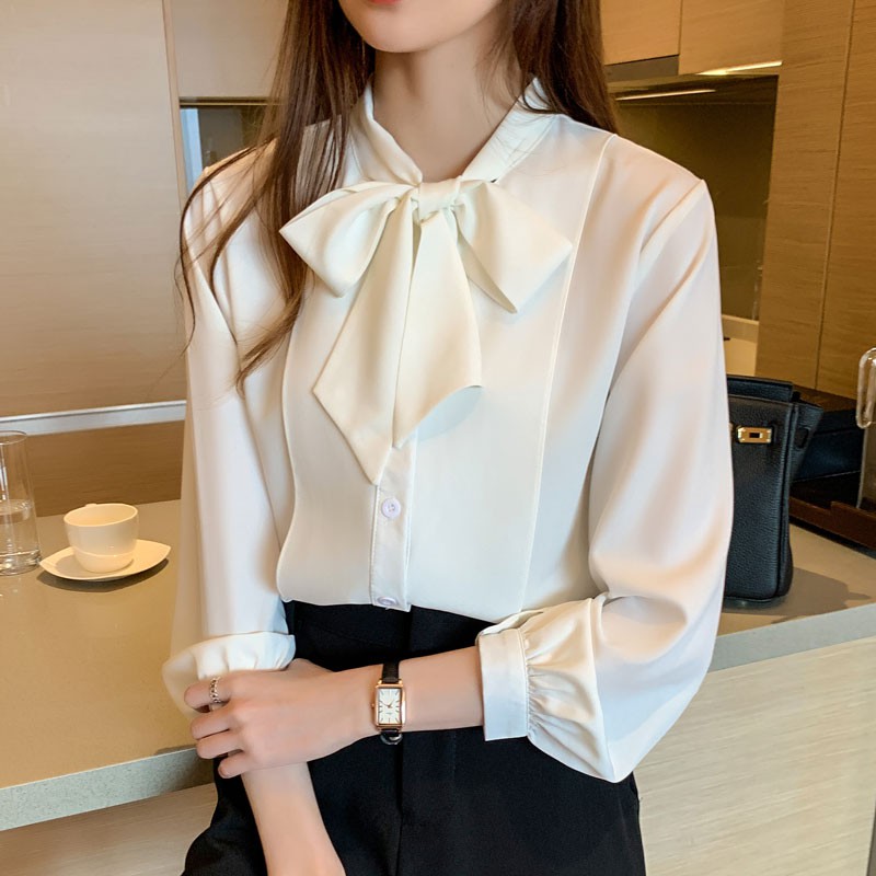 white blouse korean style