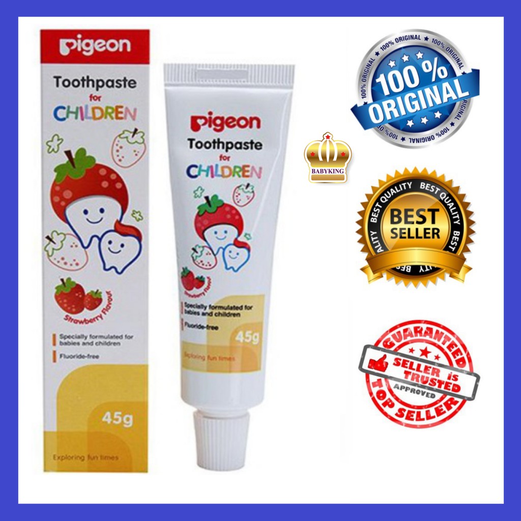 Original Pigeon Toothpaste For Children - Strawberry Flavour (45g ...