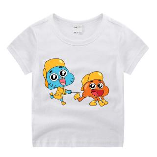 The Amazing World Of Gumball Cartoon Funny T Shirt Boys Girls Summer Tops Shopee Malaysia - the amazing world of gumball t shirt roblox