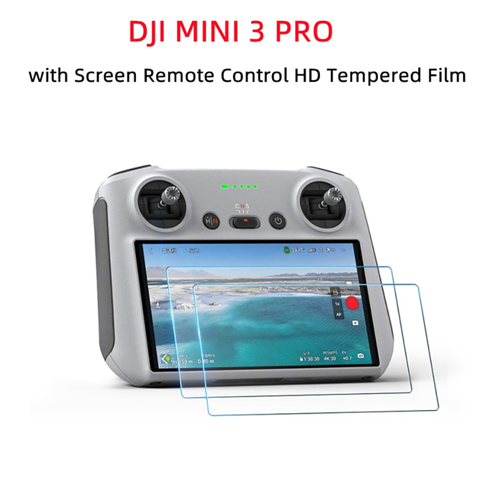 2pcs Tempered Film for DJI Lito/ Avata360/ Mini5 pro/ Flip/ Air3S/Mini 4 Pro/Air3 RC2 /Mini3 PRO RC2 With Screen Remote Control HD Tempered Glass Protective Film