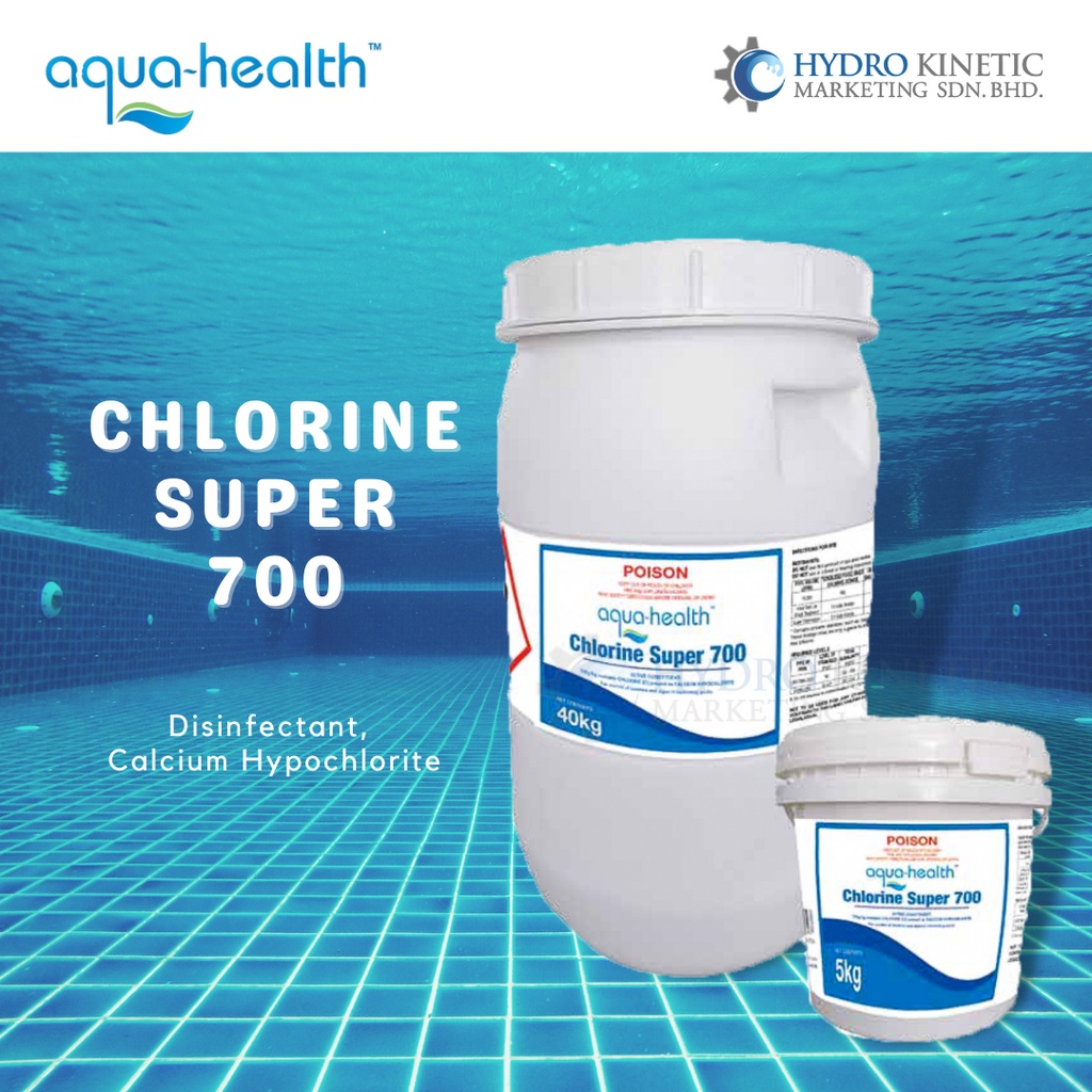 Waterco Aqua Health Chlorine Super700 (40KG) For Swimming Pool