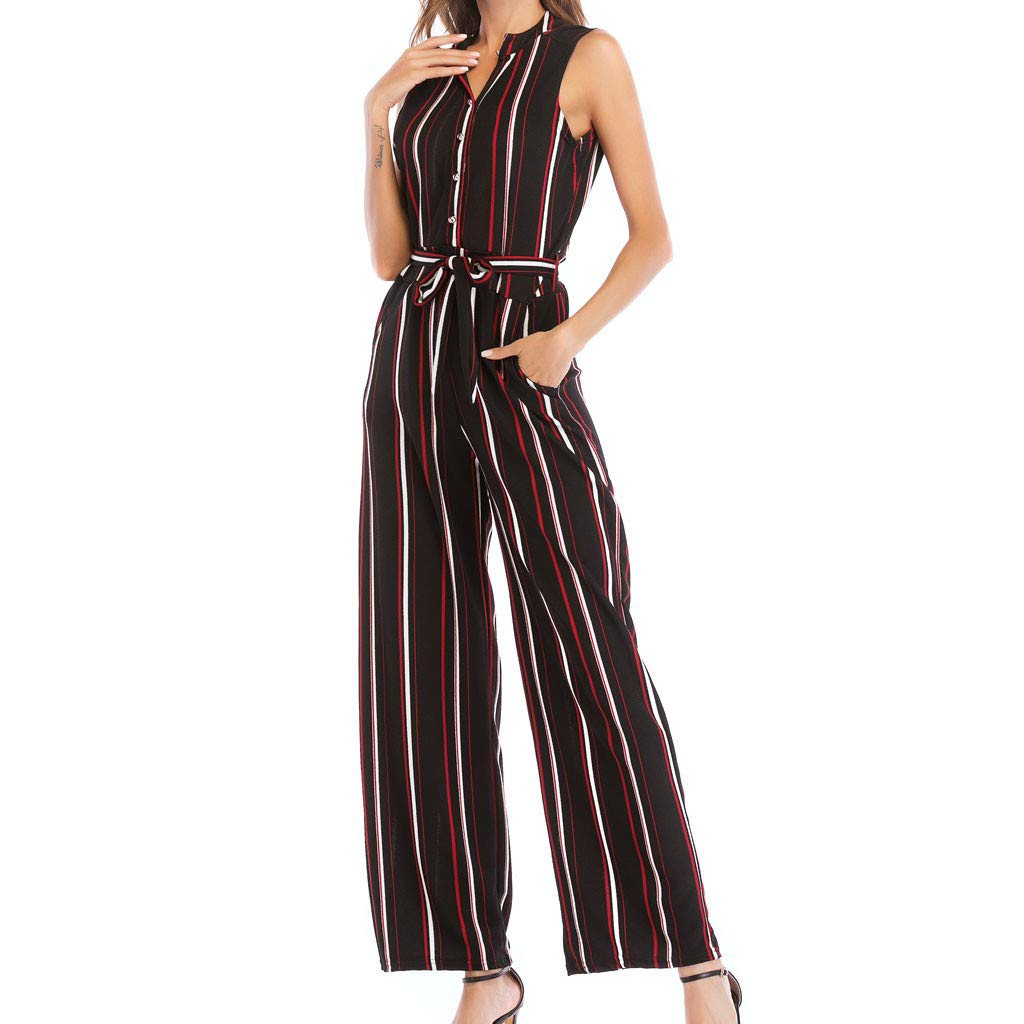 striped jumpsuit formal