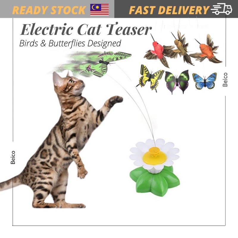 Electric Rotating Flying Bird Cat Toy, Electric Exercise Butterfly