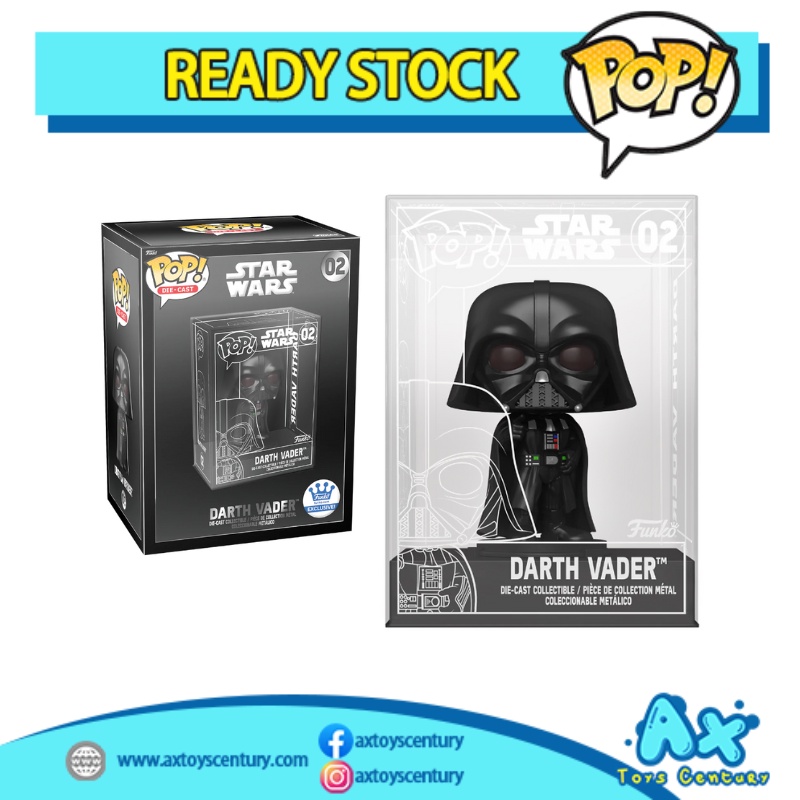 Funko Pop! DIE-CAST STAR WARS DARTH VADER FUNKO EXCLUSIVE