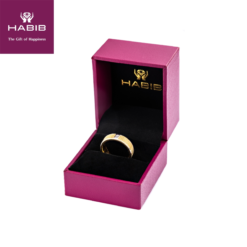 Habib Oro Italia Kendra White And Yellow Gold Ring 916 Gold 4 14g Malaysia