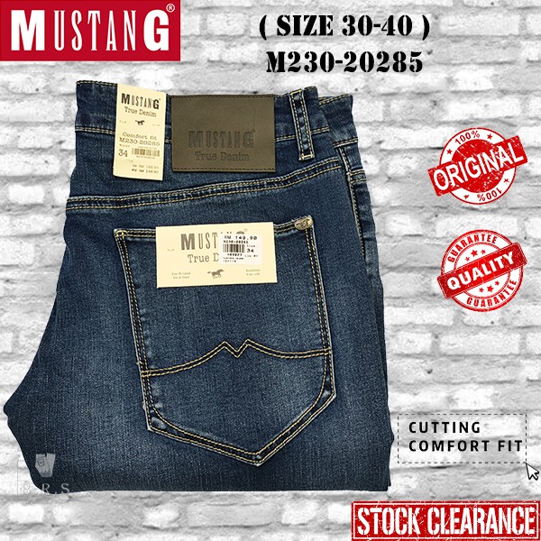 [ MUSTANG ] ( SIZE 30-40 ) 男士时尚牛仔裤 MEN'S STRETCHABLE DENIM JEANS COMFORT FIT / SELUAR PANJANG JEANS LELAKI M230-20285