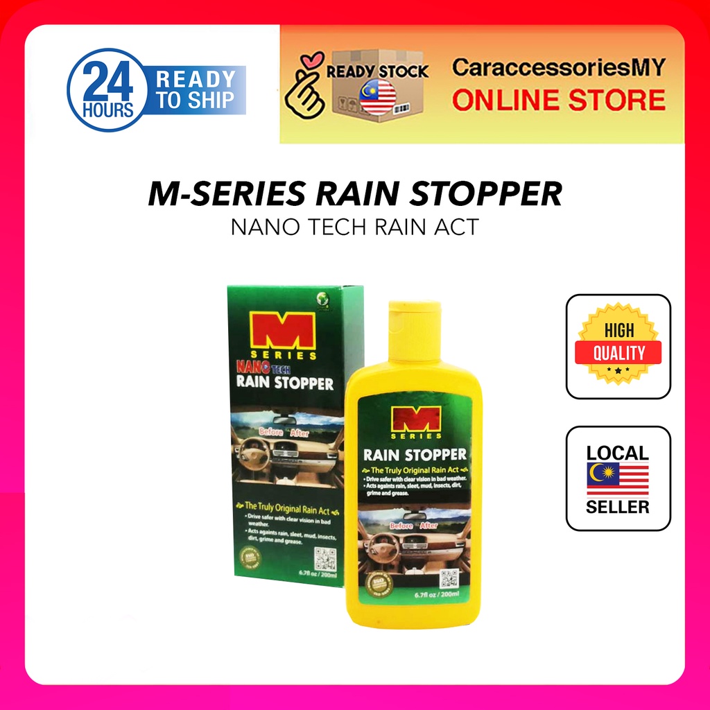 Waxco M-SERIES RAIN STOPPER original rain act car windshield protection 200ML CAR CARE