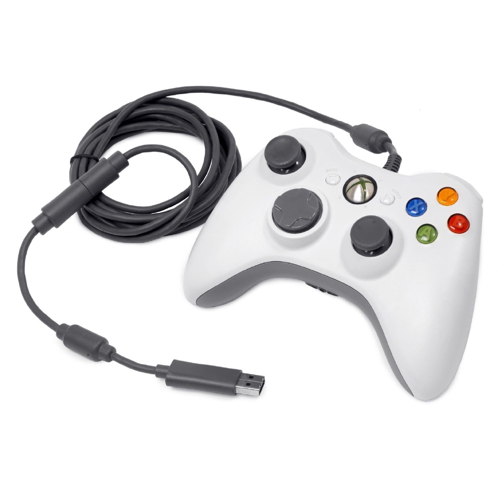 Ready Stock New Arrival Original Microsoft Xbox 360 Wired Controller Black White Support Xbox 360 Console And Windows System Pc Laptop Shopee Malaysia