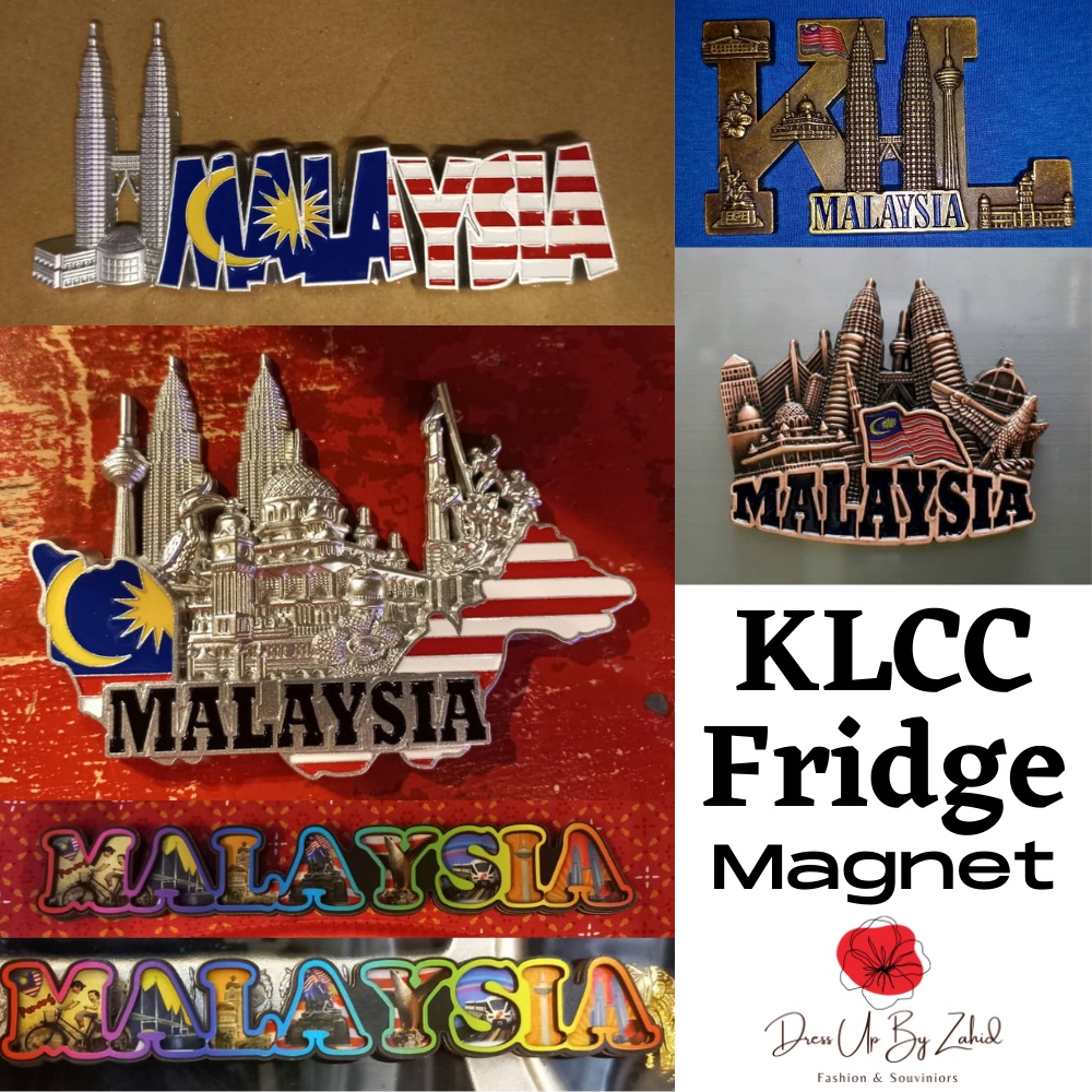 MALAYSIA KLCC Metal Fridge Magnet Gift Souvenir || Malaysia KLCC Twin Tower Flag Metal Fridge Magnet