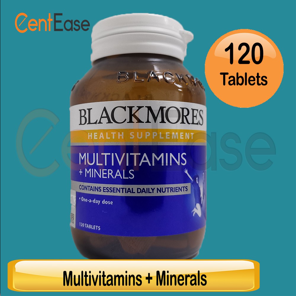 Blackmores Multivitamins + Minerals 120s Tablets Supplement Contains