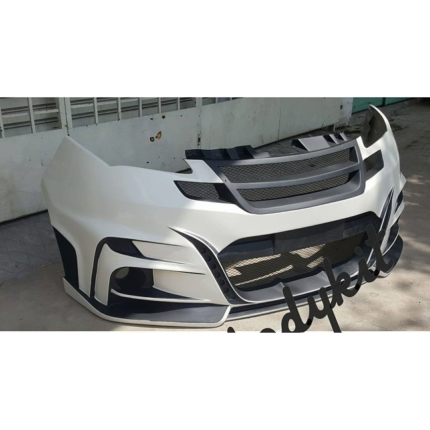 Perodua alza bodykit depan material fiber bumper alza 