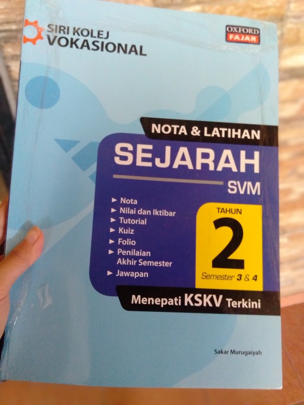 Muka Surat Buku Latihan Sejarah Svm 2018