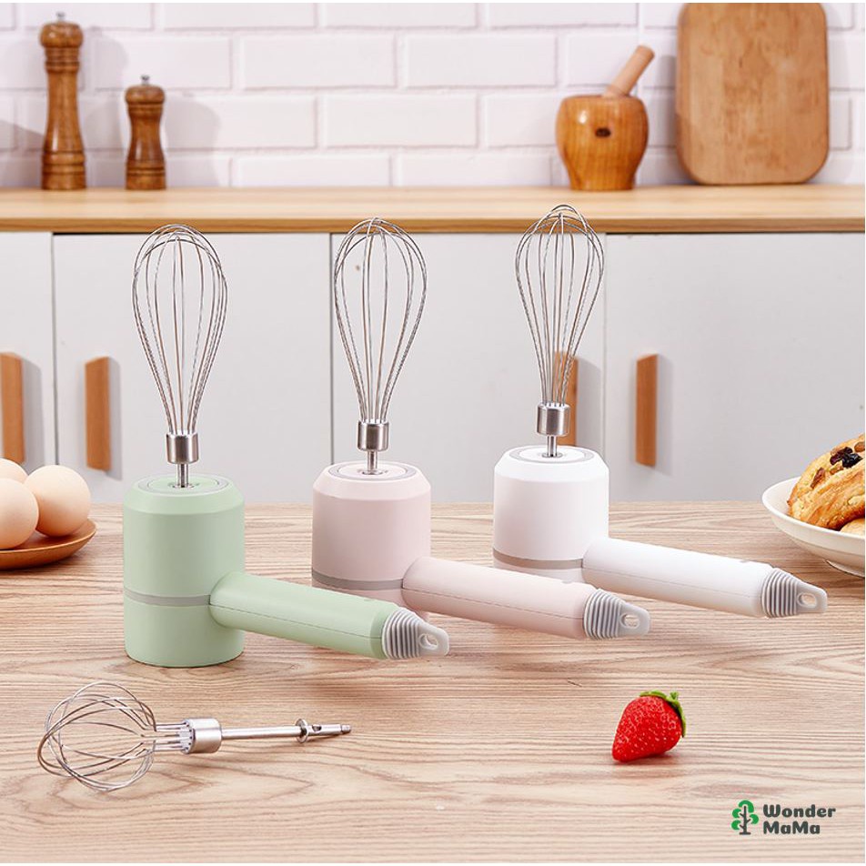 kitchenaid [READY STOCK] STYLISH WIRELESS HAND MIXER AND OR ADDITIONAL FOOD CHOPPER  时尚轻巧无线电动打蛋器充电家用小型奶油自动打发器蛋糕烘培手持搅拌机与另