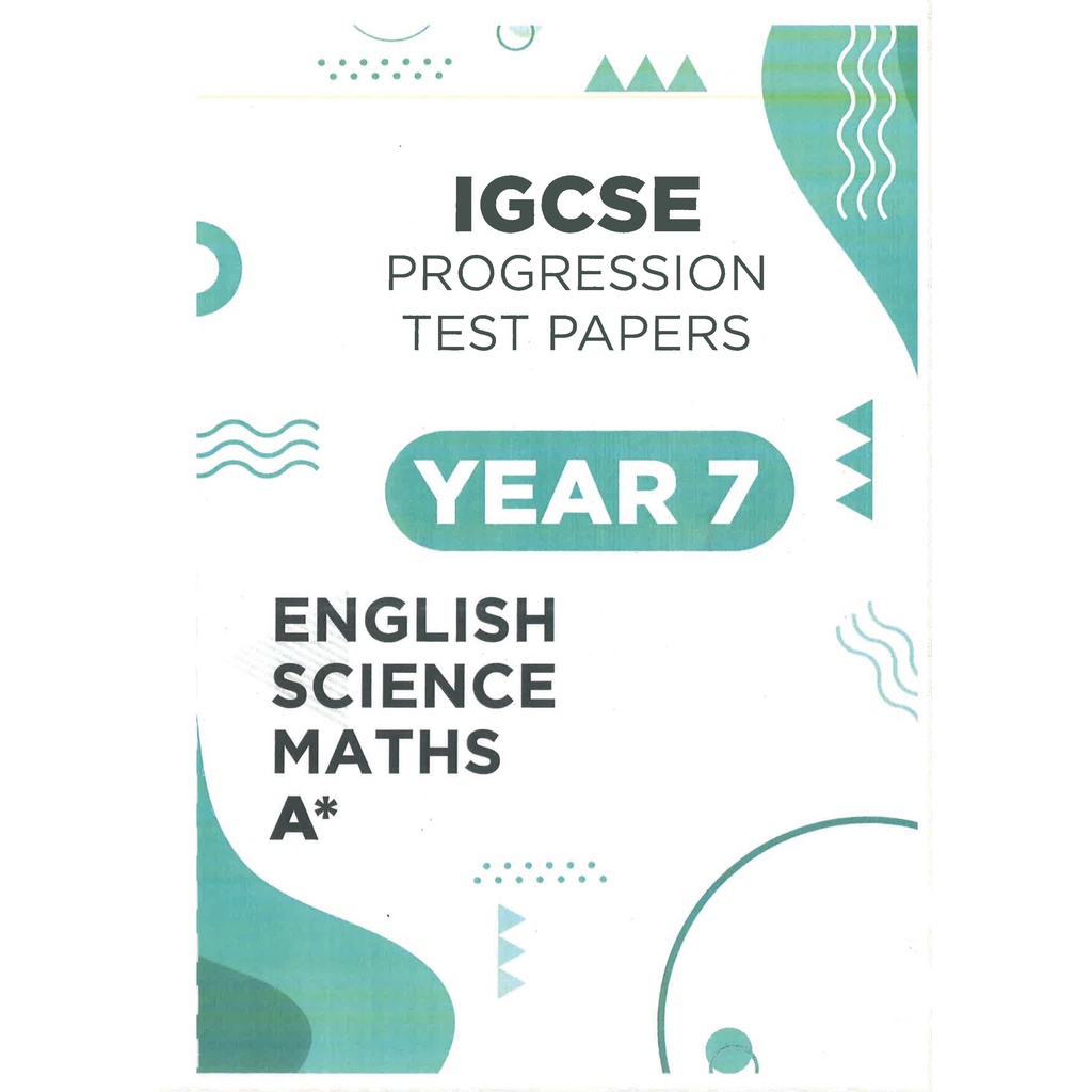 Cambridge IGCSE Secondary Progression Test Papers Year 7 / Year 8 ...