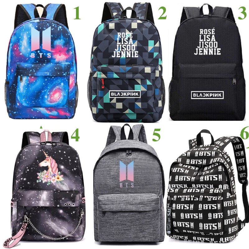 Bts Bt21 Unicorn School Bag Bag Backpack Beg Sekolah Backpack Bag Shopee Malaysia