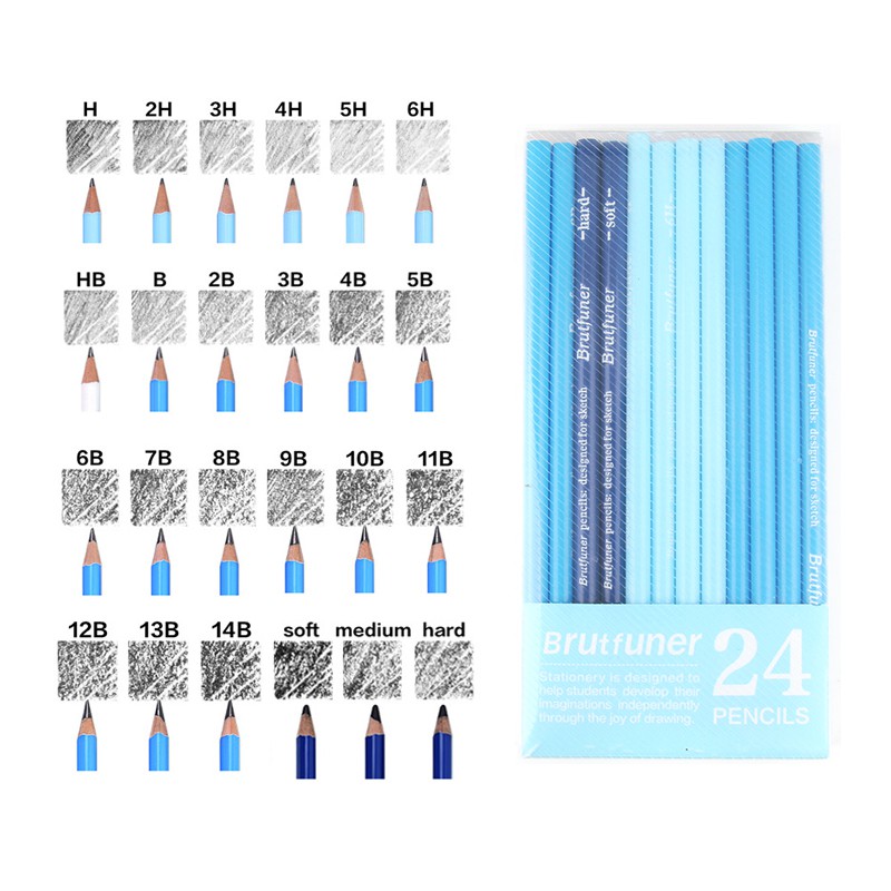 hard and soft pencils