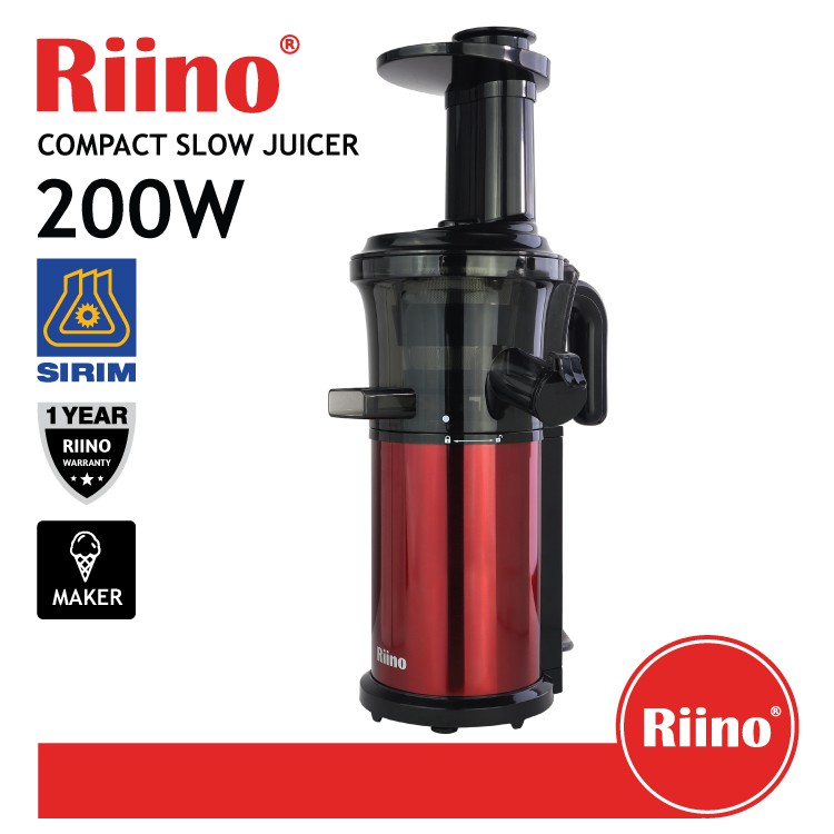 Riino Compact Slow Juicer Slim Model Design with Reverse Function SJE006