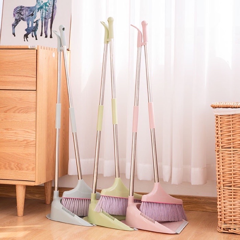 Penyapu Lantai Sapu Dustpan Kombinasi Pembersih Lantai Gigi Broom Set ...