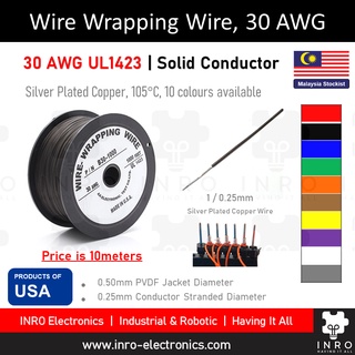 SeniorMar 250m 30awg Single Core Copper Wire Ok Line Circuit Flight Line PCB Jumper Wire Electronic Welding Cable 