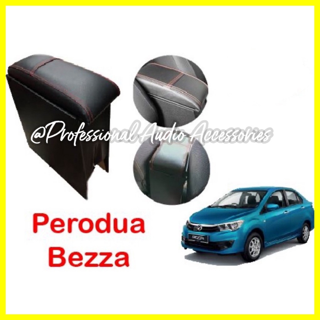 Perodua Bezza Axia Viva Armrest PU Leather Redline Arm Rest Hand Rest