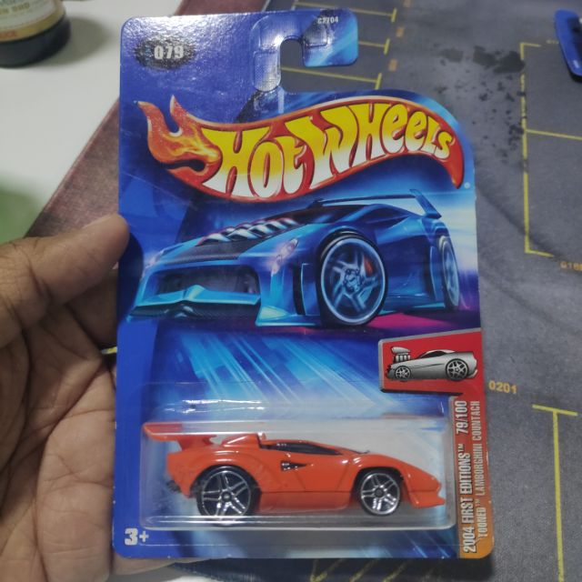 Hot Wheels TOONED Lamborghini Countach First Editions of the 2004 series |  Shopee Malaysia