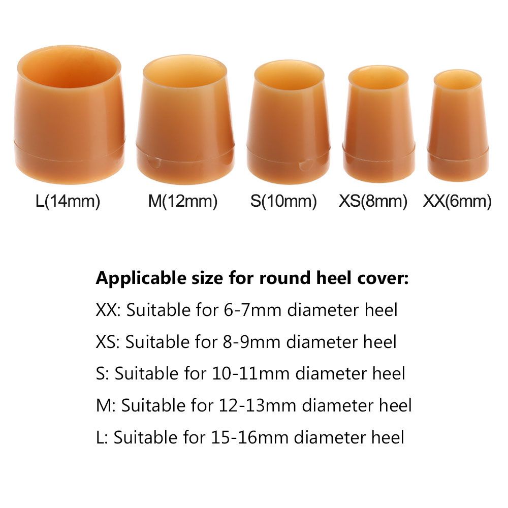 NEXTSHOP 1 pair New Silencer Heel Protector Shockproof Round Shape Antislip  High Heeler Shoes Accessories Non-slip Useful Wearable Heel  Stoppers/Multicolor | Shopee Malaysia