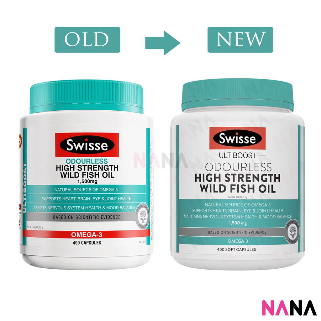 swisse odourless wild fish oil 1000mg