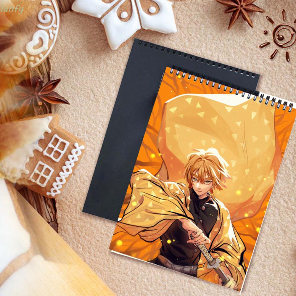 Lanfy Boy Kimetsu No Yaiba Sketchbook Girl Painting Book Demon Slayer Notebook Drawing Agenda Schedule Planner Anime Demon Slayer Pattern Stationery Blank Paper Student Note Book Shopee Malaysia