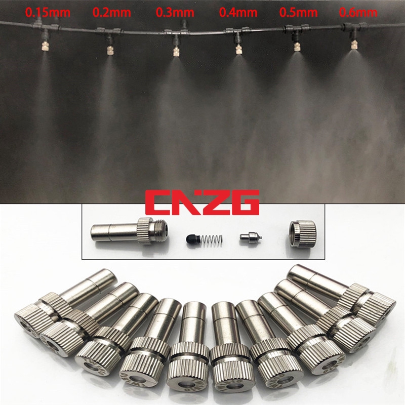 10x Low-pressure Atomizing Misting Nozzle Spray Injector Atomizing Nozzle 0.2mm