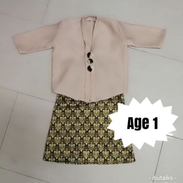  Baju  Kurung Anak Budak Kebaya with Kain Mermaid on 