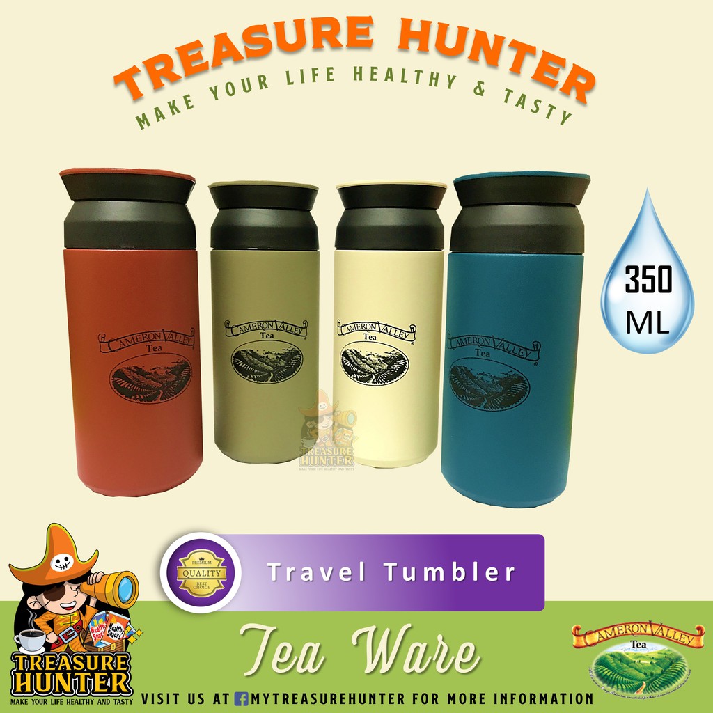 Exclusive Cameron Valley Tea Travel Tumbler Stainless Steel Double Wall 350ML