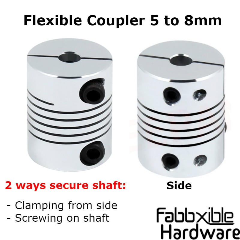 Flexible Shaft Coupler ID 5mm to 8mm for 3D Printer Z Axis - A7D8ca22ee25a3875266352f836De2c1