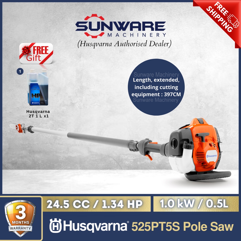 HUSQVARNA 525PT5S Pole Saw Pole Pruner With Telescopic Shaft Shopee