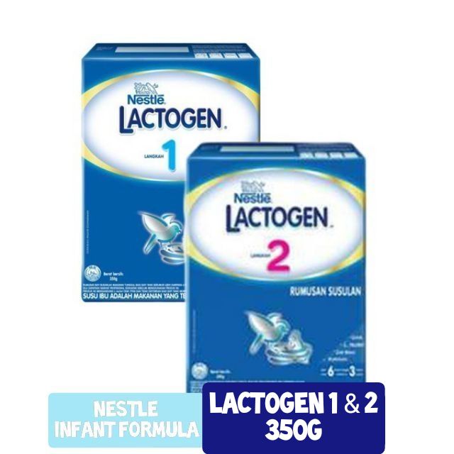 SUSU FORMULA NESTLE LACTOGEN LANGKAH 1&2 100 ORIGINAL Nestle Lactogen Formula Step 1 & 2 350g