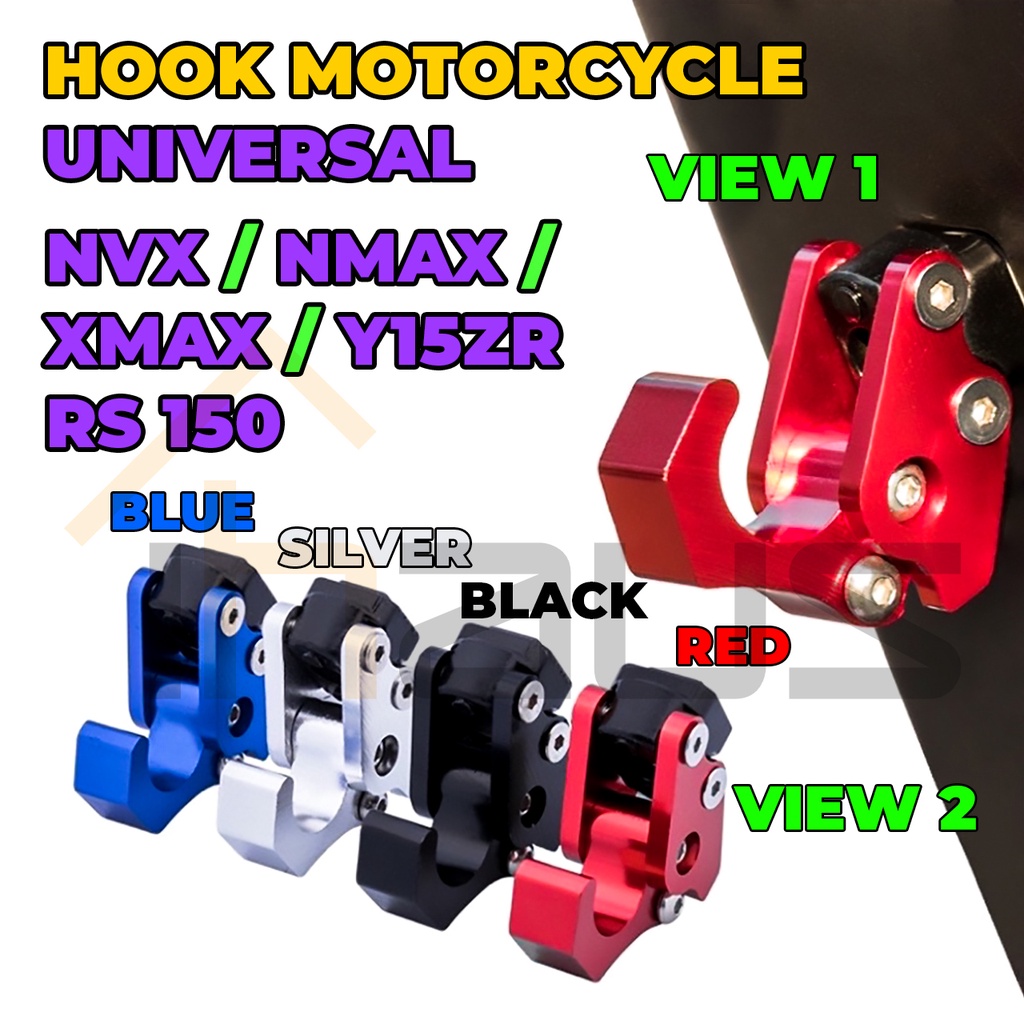 YAMAHA NVX155 AEROX155 NMAX155 CNC Motorcycle Luggage Helmet Hook Y15ZR ...