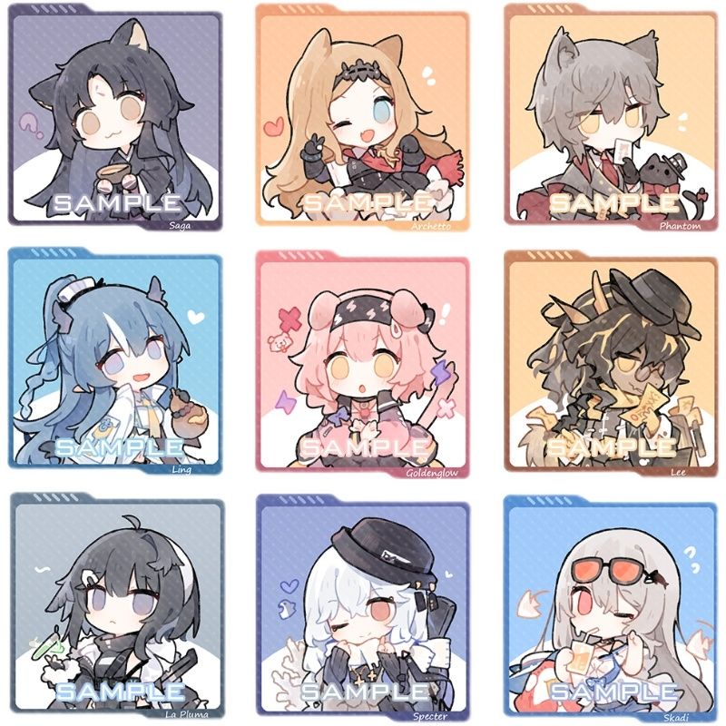 Arknights keychain blaze surtr bagpipe mostima chen exusiai jessica