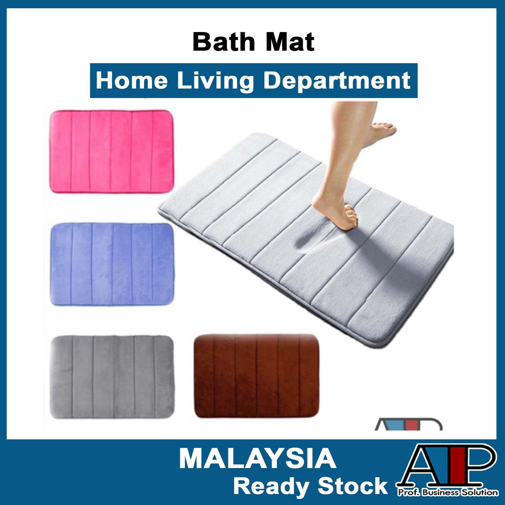 Bath Mat Kitchen Carpet 40*60cm Water Absorption Rug Shaggy Memory
