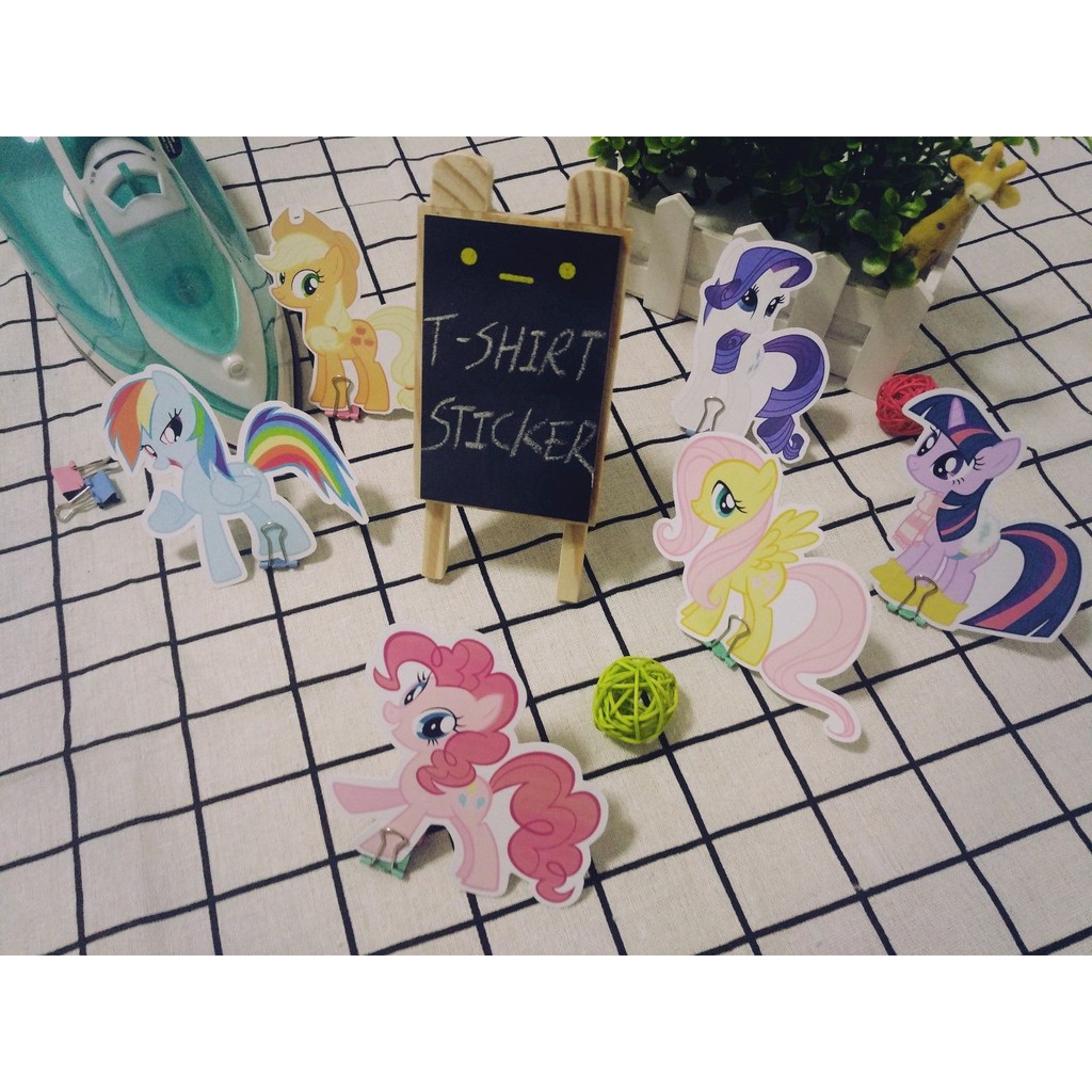 My little Pony Clear Sticker Waterproof Party Bag Candy bag seals bumper sticker