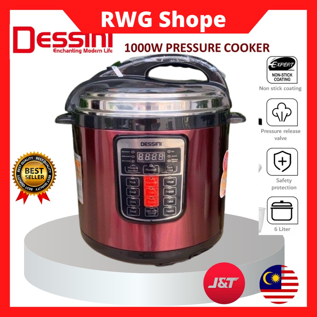 [READY STOCK] DSN 6L / 8L Electric Pressure Cooker Rice Cooker Pressure Multifunction Periuk Tekanan 15 Button