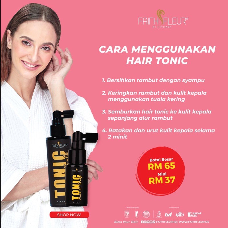 [new]TONIC FAITH FLEUR HAIR TONIC 150ML ORIGINAL FROM HQ