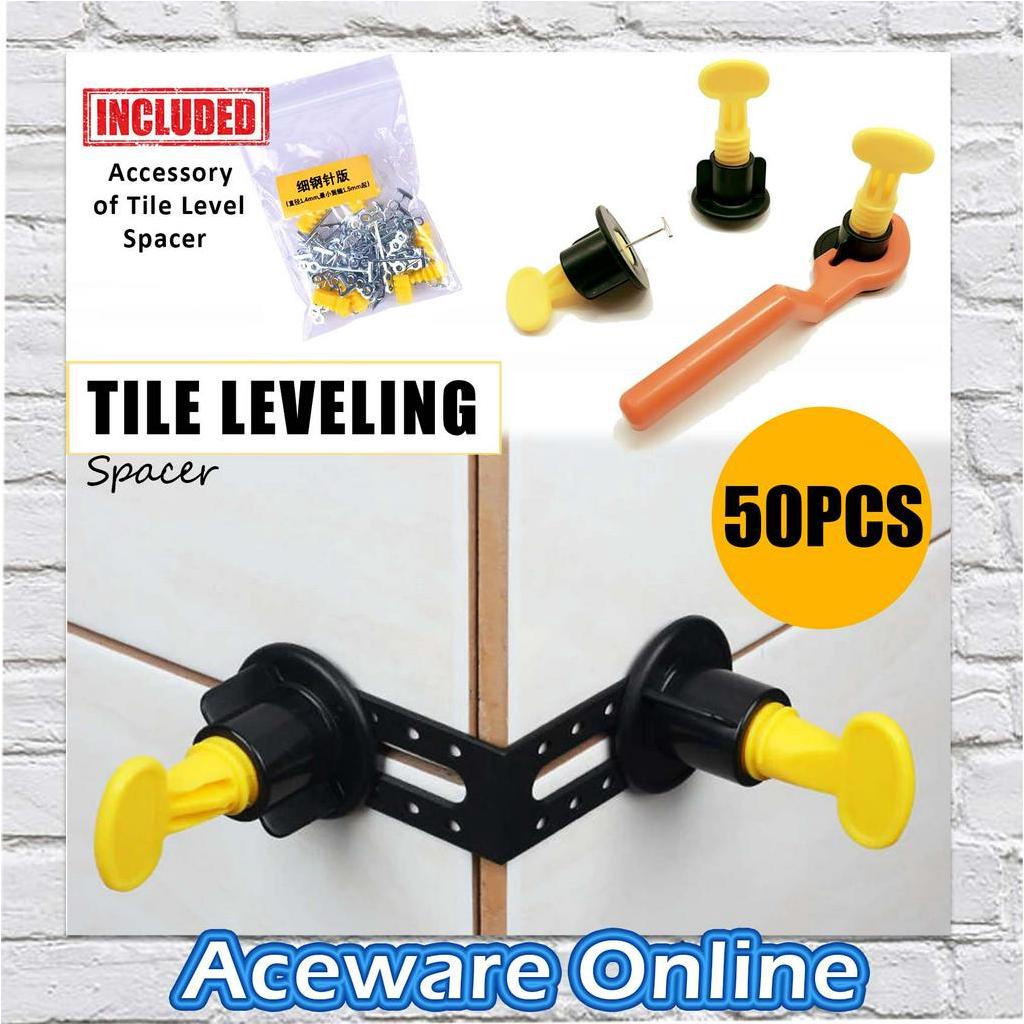 50PCS REUSABLE PLASTIC CERAMIC TILE LEVEL SPACER/TILE LEVELING CLIP 1