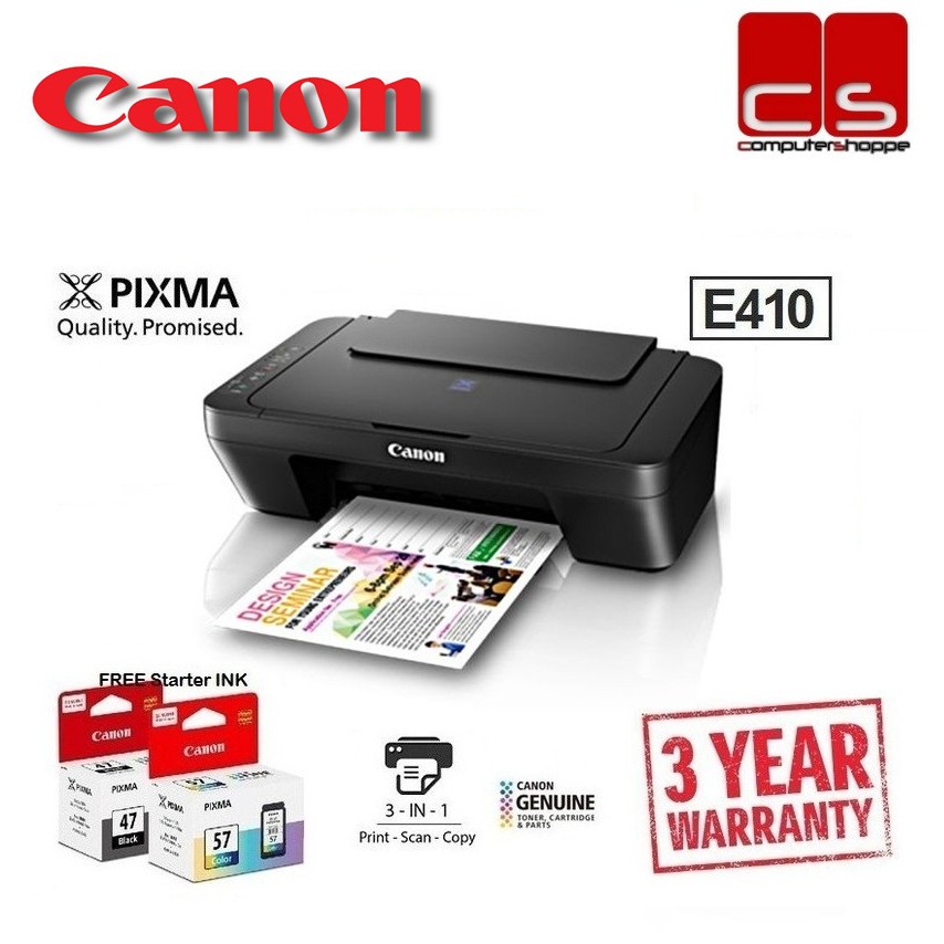 🔥HOTITEM🔥Canon PIXMA E410 Ink Efficient 3 in 1 Multifunction Printer