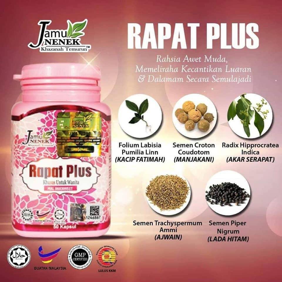 Jamu Nenek Rapat Plus 50 Kapsul Shopee Malaysia