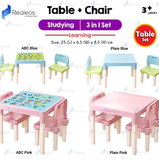 READY STOCK MALAYSIA LEARNING TABLE KIDS MEJA  BELAJAR  