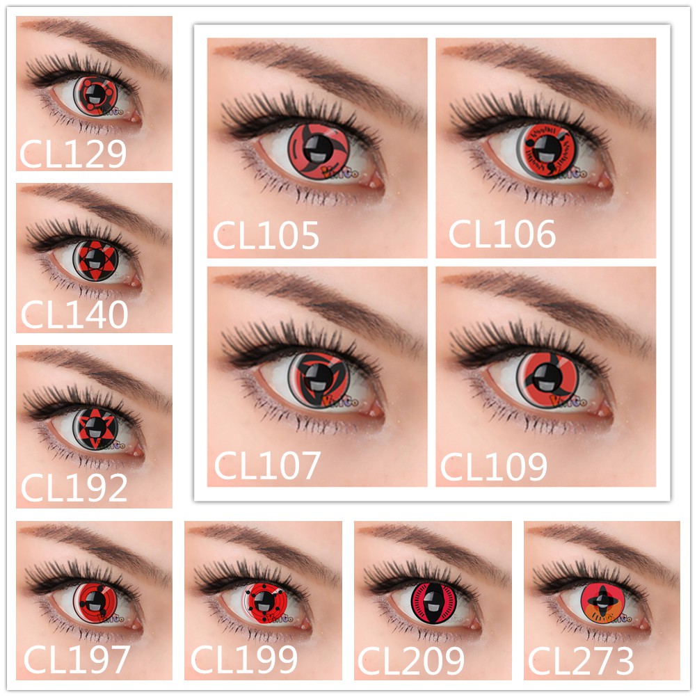 Contact Lens Cosplay Japanese Animation Lens Naruto Sharingan Eye