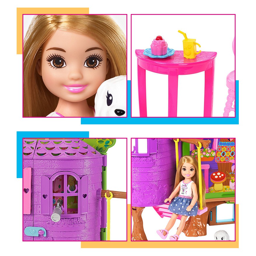 barbie club chelsea treehouse playset