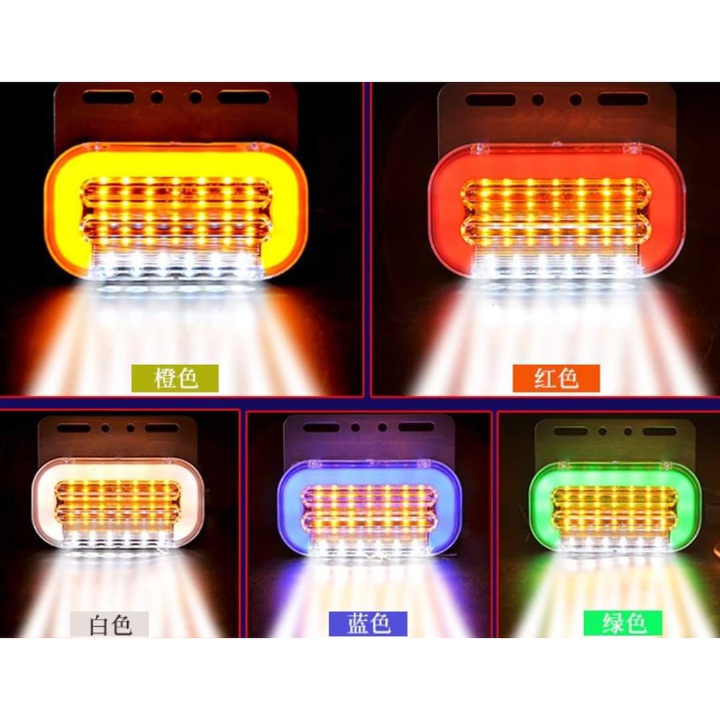 12v Or 24v Lampu Lorry Tepi Side Lamp Led