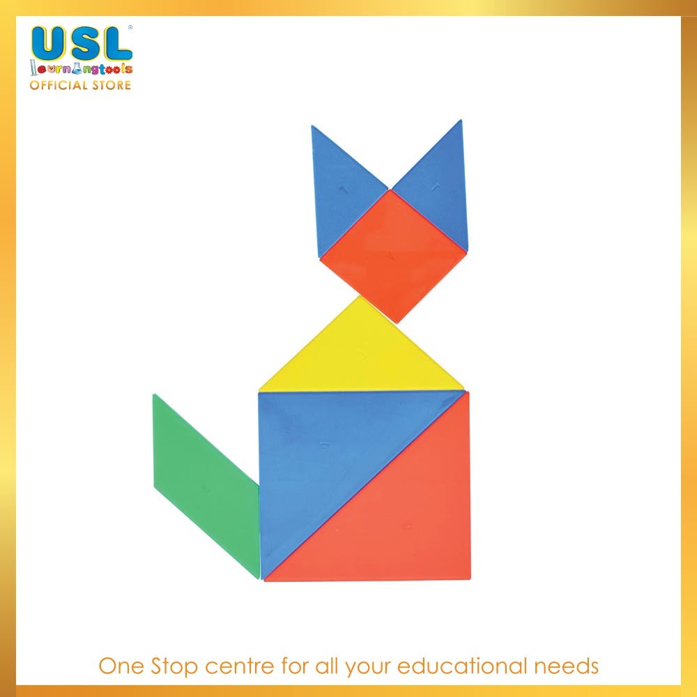 Transparent Tangram Set Manipulative & Mathematics Shopee Malaysia